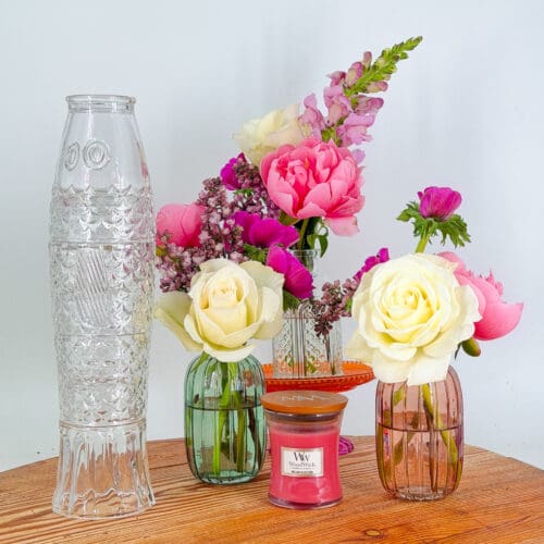 The Stacking Glass Fish & Bud Vase Trio