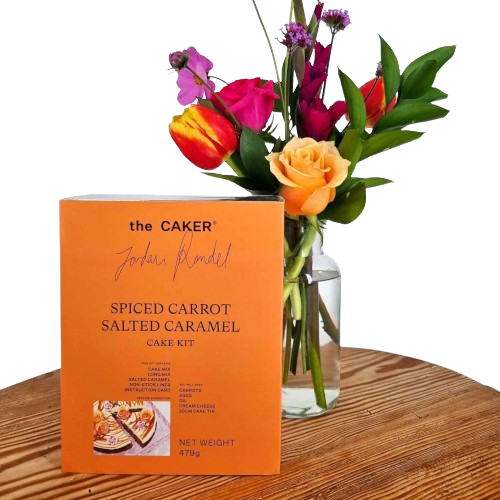 Bud Vase and Spiced Carrot Salted Caramel Cake Kit