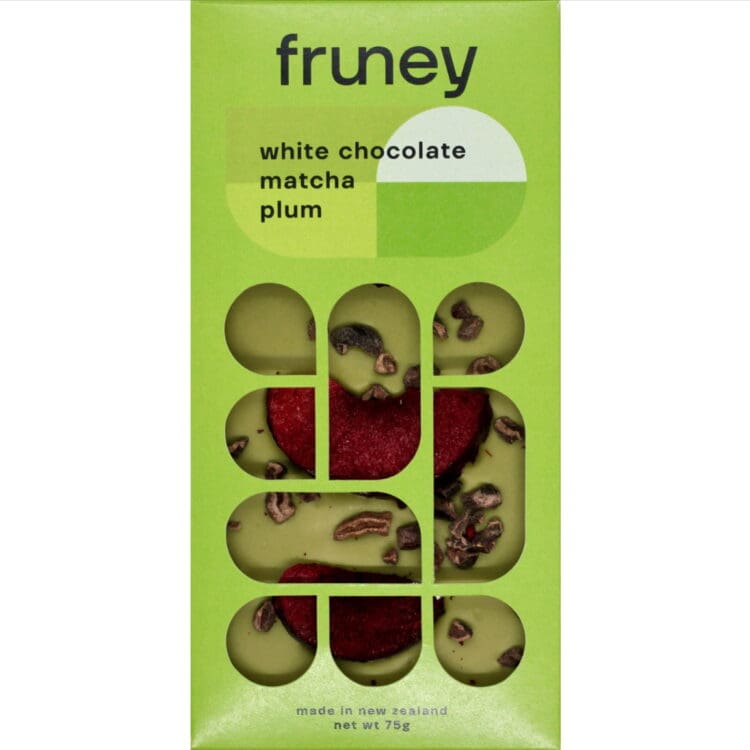 Fruney White Chocolate Matcha Plum