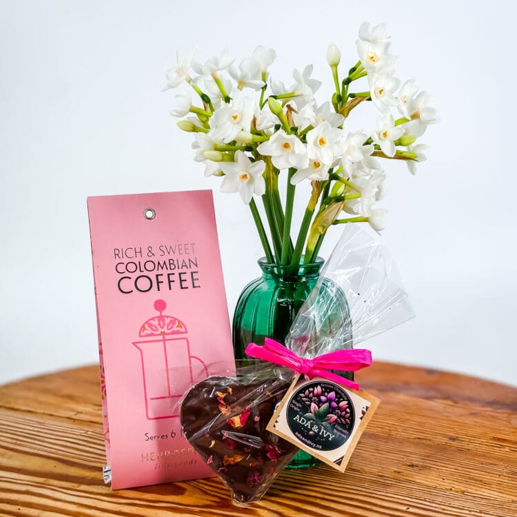 The Coffee + Chocolate Spring Vase Bundle