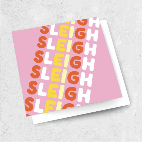 Mini card - Sleigh