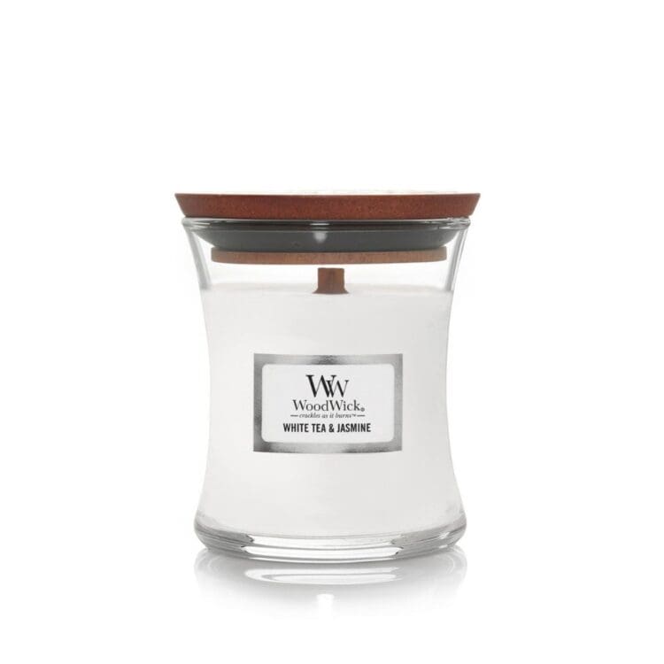 Mini WoodWick Candle - White Tea & Jasmine