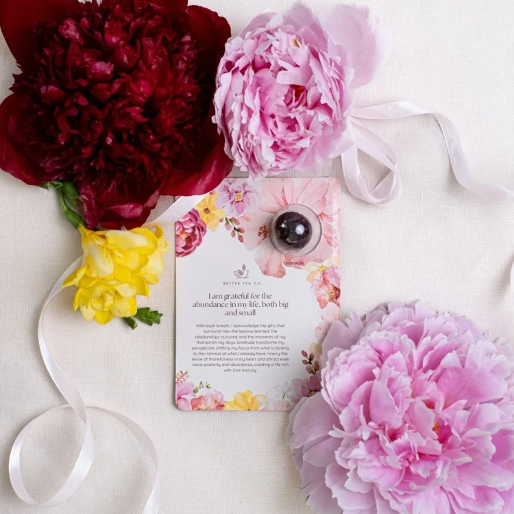 Blooming Tea Affirmation Greeting Card - Image 2