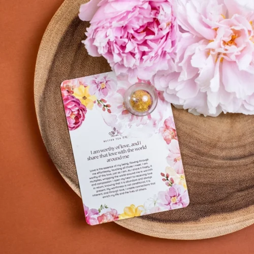 Blooming Tea Affirmation Greeting Card