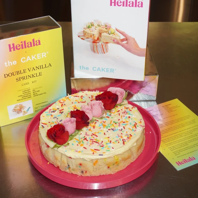 The Caker® Double Vanilla Sprinkle Cake Kit