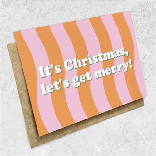 Large Card - Let's Get Merry