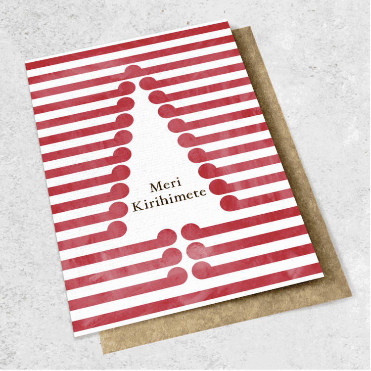 Large Card - Meri Kirihimete