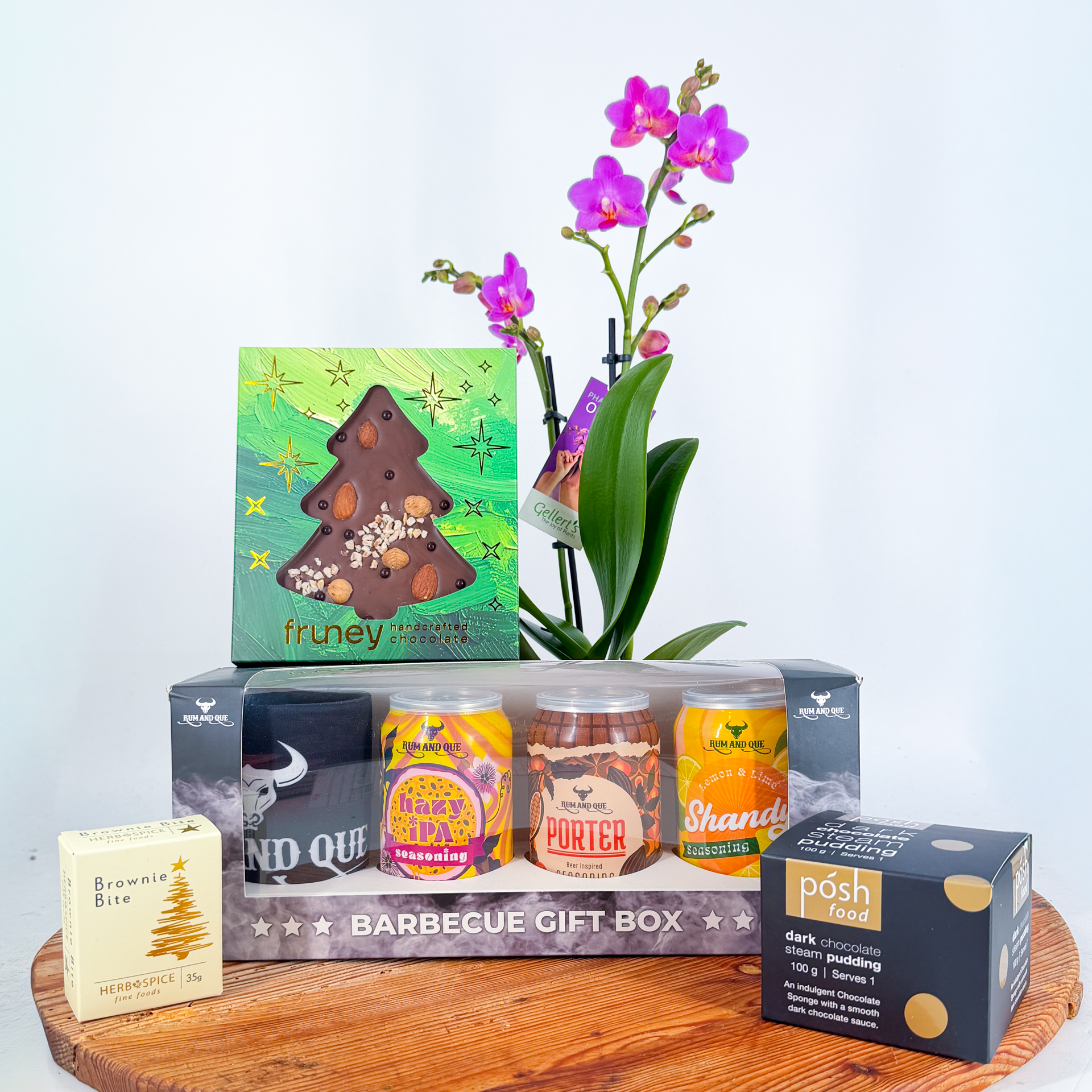 Orchid & Festive Indulgence Hamper