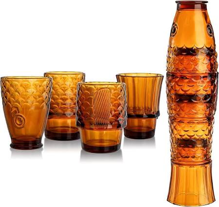 Amber Koi Fish Stacking Tumblers